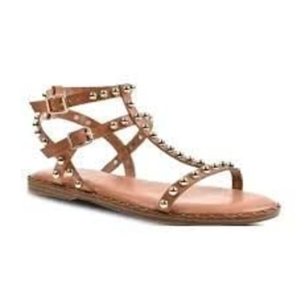 Portland Boot Company Brown Studded Gladiator Sandals